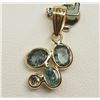 Image 2 : #3-14K YELLOW GOLD ALEXANDRITE & DIAMOND PENDANT