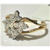 Image 2 : #4-14K YELLOW GOLD DIAMOND RING SIZE 5.5