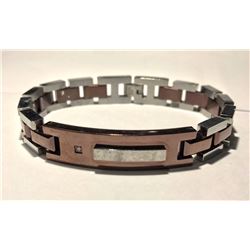 #5-STAINLESS STEEL DIAMOND BRACELET
