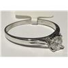 Image 2 : #10-10K WHITE GOLD DIAMOND RING SIZE 5.5
