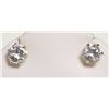 Image 1 : #21-10K YELLOW GOLD CUBIC ZIRCONIA STUD EARRINGS