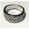 Image 1 : #22-STERLING SILVER CUBIC ZIRCONIA RING