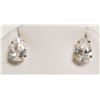 Image 1 : #25-10K YELLOW GOLD CUBIC ZIRCONIA EARRINGS