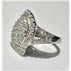Image 2 : #29-STERLING SILVER CUBIC ZIRCONIA RING SIZE 7