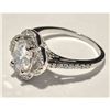 Image 2 : #32-STERLING SILVER CUBIC ZIRCONIA RING SIZE 6.5