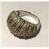 Image 2 : #36-STERLING SILVER CUBIC ZIRCONIA RING SIZE 7