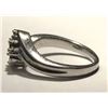 Image 3 : #39-STERLING SILVER DIAMOND RING SIZE 7