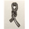 Image 1 : #40-STERLING SILVER DIAMOND PENDANT