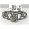 Image 1 : #42-14K WHITE GOLD DIAMOND RING SIZE 7