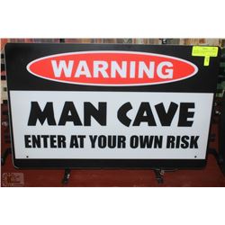 NEW MAN CAVE NEON LIGHT WALL SIGN (24"L X 17"W)
