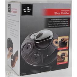 NEW THE SHARPER IMAGER RECHARGEABLE SHOE POLISHER