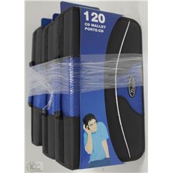 LOT OF THREE 120 SLOT CD WALLETS
