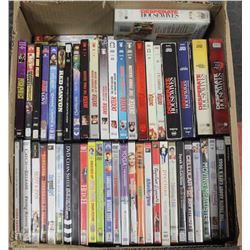 LARGE BOX OF ASSORTED DVD'S