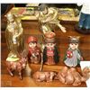 Image 1 : 8PC PARTIAL CERAMIC NATIVITY SET