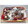 Image 1 : BASKET FULL OF NEW CHRISTMAS DECORATIONS