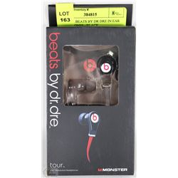 REPLICA BEATS BY DR DRE IN EAR HEADPHONES : BLACK