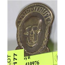 GERMAN WWI STORM TROOPER BADGE WITH PIN ON BACK