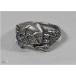 GERMAN WWI TYPE "HEAD" RING SIZE 9