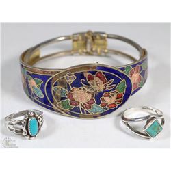 VINTAGE ESTATE LADIES BRACELET AND RINGS