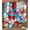 Image 1 : XL FLAT OF CHRISTMAS DECORATIVE BALLS,PINK DRAGON