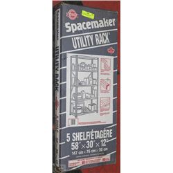 SPACEMAKER UTILITY RACK &SHELF 58"BY 30"BY12"