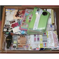 XL FLAT OF SCRAPBOOKING SUPPLIES