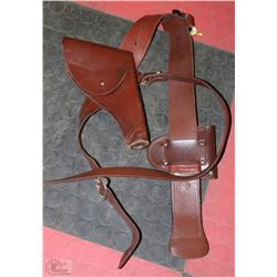 LEATHER SAM BROWN SHOULDER HOLSTER