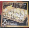 Image 1 : NEW 27 PC CRYSTAL GLASS DOUBLE SHOT CHECKER SET