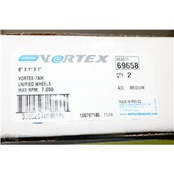 LOT OF 3 BOXES NORTON VORTEX UNIFIED WHEELS