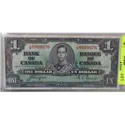 1937 CANADIAN $1.00 BILL