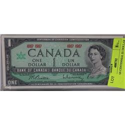 CANADIAN CENTENNIAL $1 DOLLAR BILL