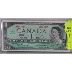 CANADA 1967 1 DOLLAR BANKNOTE