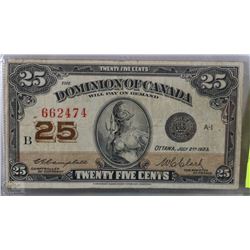 1923 CANADIAN SHINPLASTER