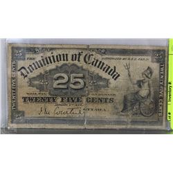 1900 CANADIAN SHINPLASTER