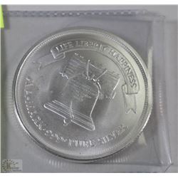LIBERTY SILVER 1 OUNCE PURE SILVER ROUND