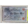 Image 1 : GERMAN 1908 ONE HUNDRED MARKS BANK NOTE