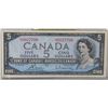 Image 1 : 1954 CANADIAN $5.00 BANK NOTE