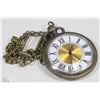 Image 1 : NEW DELUXE ROMAN NUMERAL POCKET WATCH WITH CHAIN