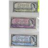Image 1 : SHEET WITH $5, $10 & $20 CANADIAN BANK NOTES 1954