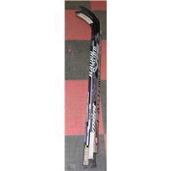 LOT OF 6 FIBRE GLASS HOCKEY STICKS