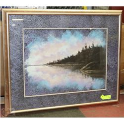 LTD ED 14/300 SIGNED MOUNTAIN SCENE PICTURE