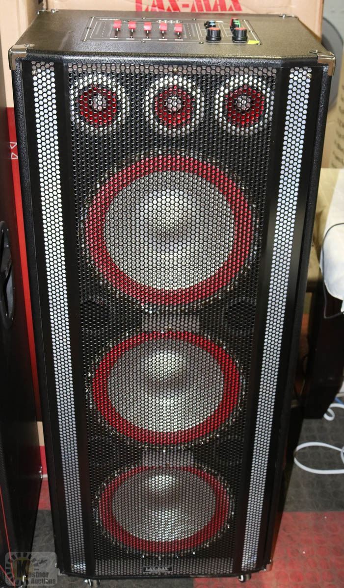 LAXMAX 15,000 WATT KARAOKE SPEAKER WITH
