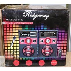 RIDGEWAY KARAOKE BOOKSHELF SPEAKERS