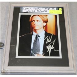 DAVID SPADE AUTOGRAPHED PHOTO WITH COA