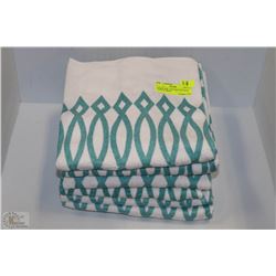 LOT OF NEW  6 DECORATIVE BATH TOWELS GREEN