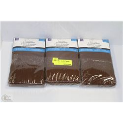 THREE SETS OF NEW KING SIZE PILLOW CASES