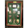 Image 1 : SHADOWBOX WITH GOLF COLLECTIBLES