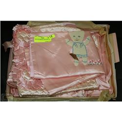 VINTAGE IMPERIAL PINK BABY GIFT SET