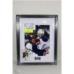 CONNOR MCDAVID PRE-NHL HOCKEY CARD FRAMED