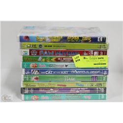 BUNDLE OF 10 NEW CHILDRENS DVDS ON CHOICE